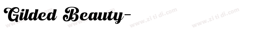 Gilded Beauty字体转换